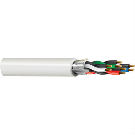 Belden 6543FE 22/4P Speaker Cable BC Shielded CMP Flamarrest PVC/PVC 300V Natural 1000 ft Reel