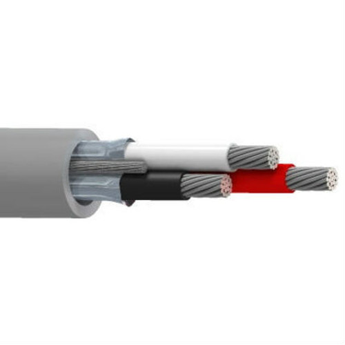 Belden 8770MN SpaceMaker Series Cable, 18 AWG, 3 Conductors, 41x34 Stranded, Tinned Copper, Over Foil Shield, 300 V, Industrial Grade PVC