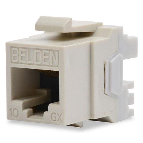 Belden AX102283 FX Ultra HD 10GX Modular Jack, Category 6A, RJ45, KeyConnect, Black