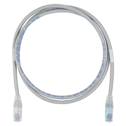 Belden C601109003 CAT6+ Patch Cord, Bonded-Pair, 4 Pair, 24 AWG Solid, CMR, T568A/B-T568A/B, White, 3 ft. (0.9 m).