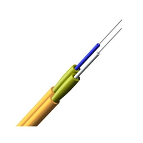 Fiber Optic Cables: Zip Cord Tight-Buffered Cable, Riser, 2 Fiber, 2.8 mm Diameter, 50 Multimode (OM2) (002T51-31131-24)