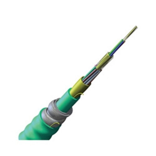 Fiber Optic Cables: MIC Tight-Buffered, Interlocking Armored Cable, Riser, 12 Fiber, 50 Multimode (OM3) (012T81-33180-A1)