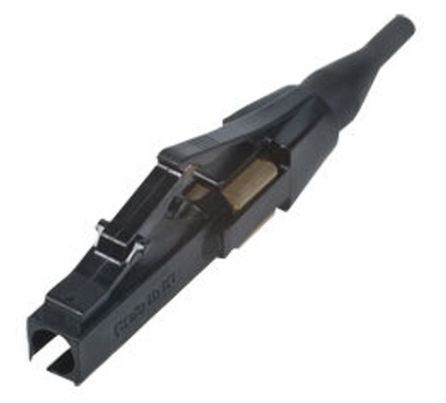 Corning 95-050-99 Unicam High-performance Connector, LC, 50 um Multimode (OM2), Ceramic Ferrule, Logo, Single Pack, Black Housing, Black Boot