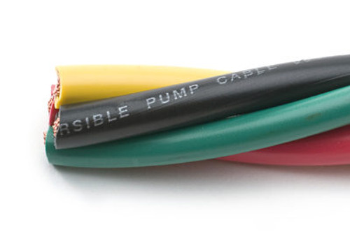 10/3C Twisted Submersible Pump Cable w/G PVC
