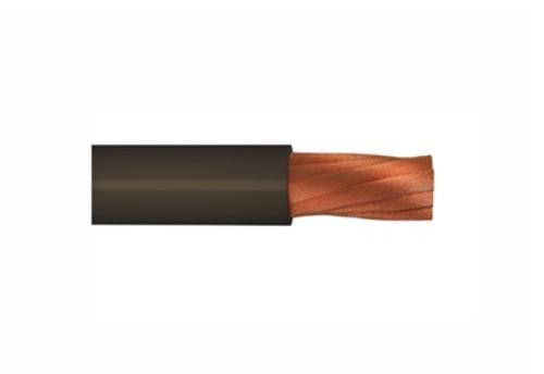 3/0 AWG Bunch-Stranded Bare Copper Type SCE Stage Cable 600V 105C LSFH PVC Black