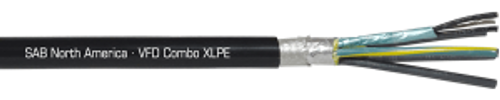 SAB 10/1PR Double-Shielded VFD Cable Combo XLPE M4 600V TC-ER