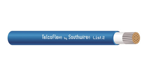 2 AWG Southwire TelcoFlex L2 Blue-Black Stripe 56975101