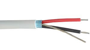 18 AWG 1 Pair PLTC Shielded PVC Gray | By the Foot