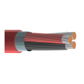 Belden 88770 - 18 AWG 3C Stranded Overall Shielded Communications & Control  Cable CMP UL AWM Style 2093 - Red Belden