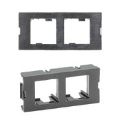 Belden AX101754 MediaFlex MDVO Style Insert 2-port, Angled