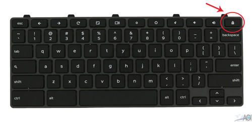 DELL 11 G4 (5190 2-in-1) (TOUCH) / 3100 (2-in-1) (TOUCH) KEYBOARD WITH LOCK BUTTON