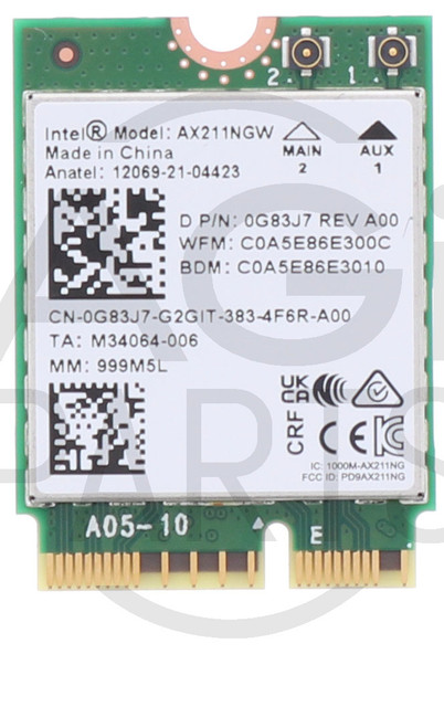 DELL LATITUDE 3340 / LATITUDE 3340 (2-in-1) (TOUCH) / LATITUDE 3450 / LATITUDE 5430 / PRO 14 PC14250 (TOUCH) WIRELESS CARD
