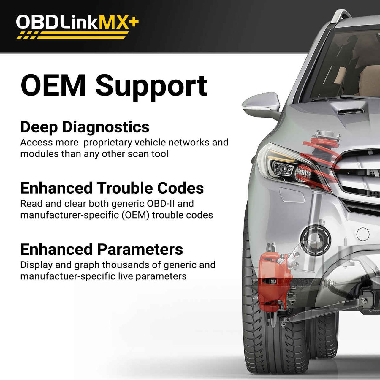 OBDLink MX+ Bluetooth - Outil de diagnostique OBD2 pour iPhone