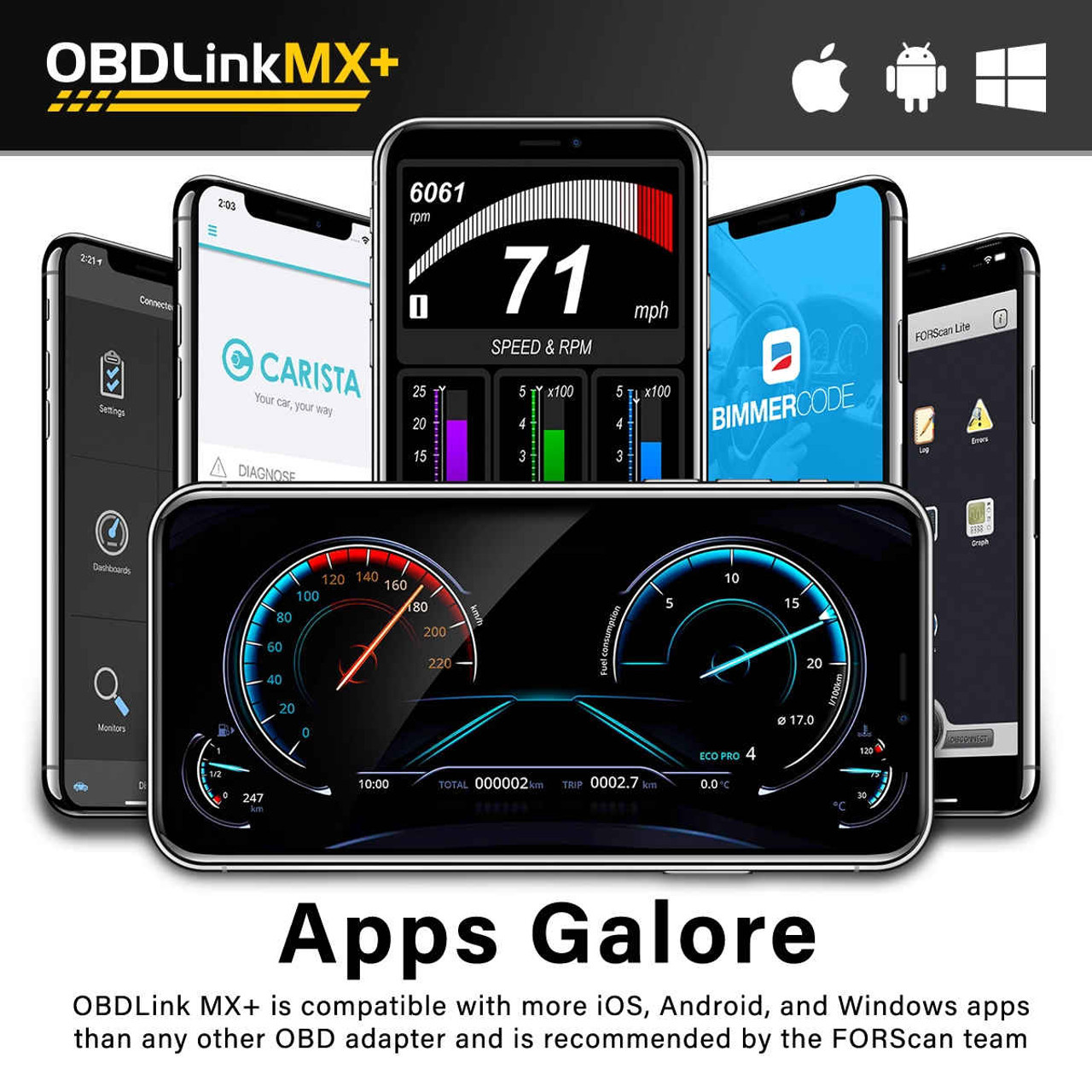 OBDLink MX+ Bluetooth : un diagnostic professionnel 16 bits