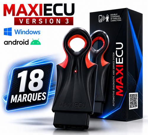 Kit pro Maxiecu Interface + MAXIECU 3 avec 18 marques couvertes (Windows + Android)