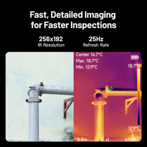 Caméra thermique TOPDON TC004 SE - – Diagnostic industriel, électrique, bâtiment, automobile