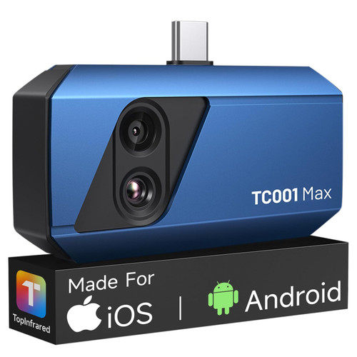 TOPDON TC001 Max – Caméra Thermique Double Objectif pour Smartphone, Tablette et PC