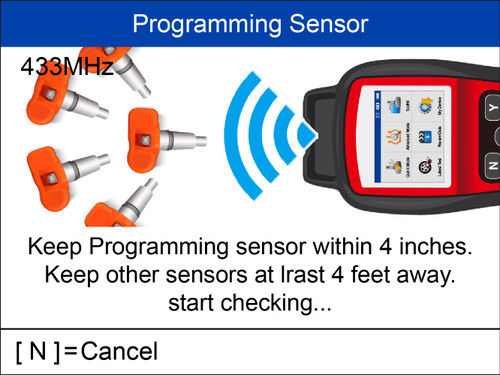 AUTEL MaxiTPMS TS508WF -  Outil  TPMS (clonage et  programmation) MAJ via wifi