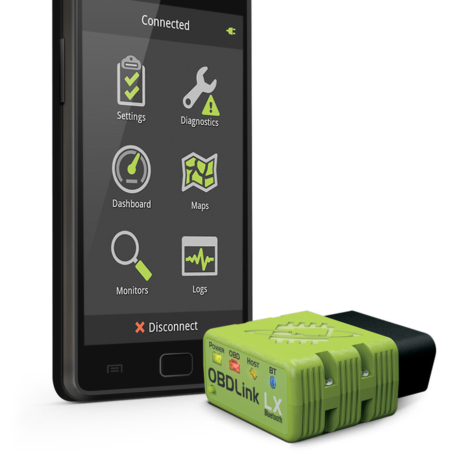 OBDLink LX Bluetooth : Interface diagnostic sans fil compatible Android, Windows