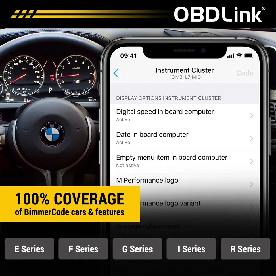 OBDLink CX Bluetooth+ : Interface sans fil spécial BMW Bimmercode (non fourni) OBDLink CX Bluetooth+ : Interface sans fil spécial BMW Bimmercode (non fourni)