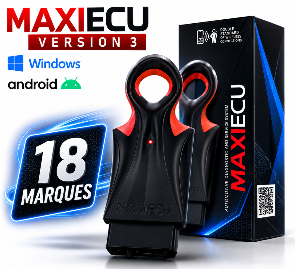 Kit pro Maxiecu Interface + MAXIECU 3 avec 18 marques couvertes (Windows + Android)