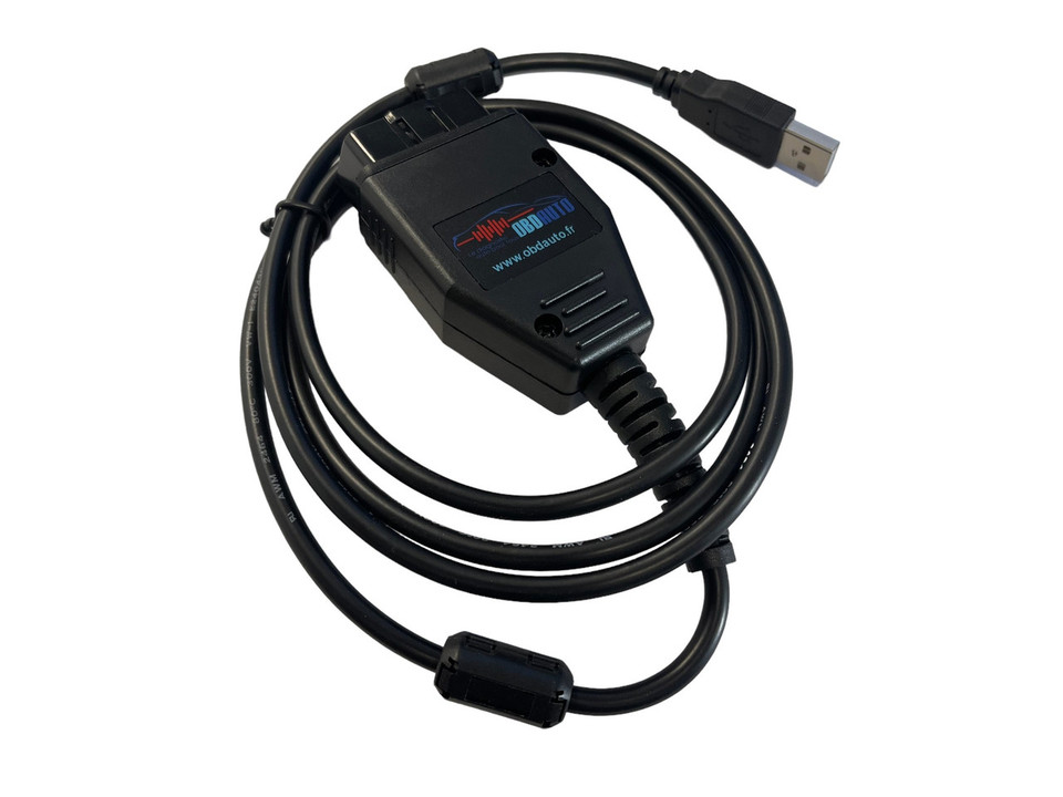 Câble diagnostic KKL USB (sans interrupteur) pour Fiat Alfa Lancia 