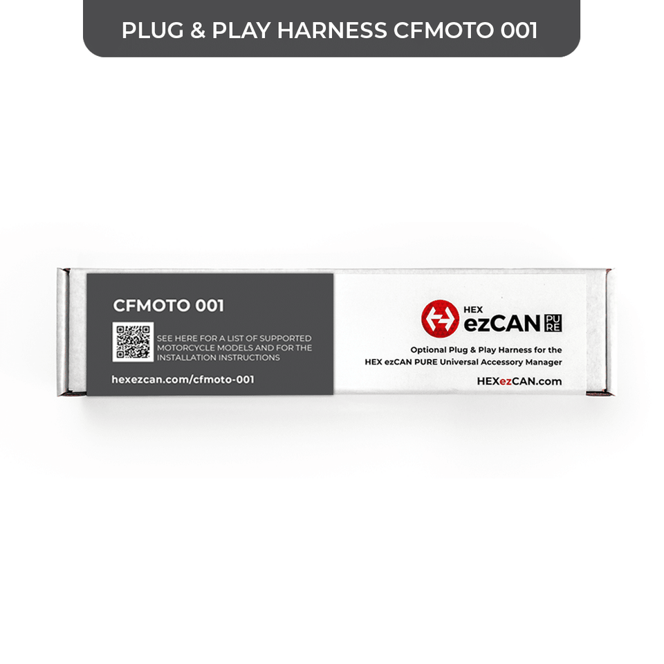 HEX ezCAN PURE – Faisceau Plug & Play CFMOTO 001 | Installation accessoires moto CFMOTO 450