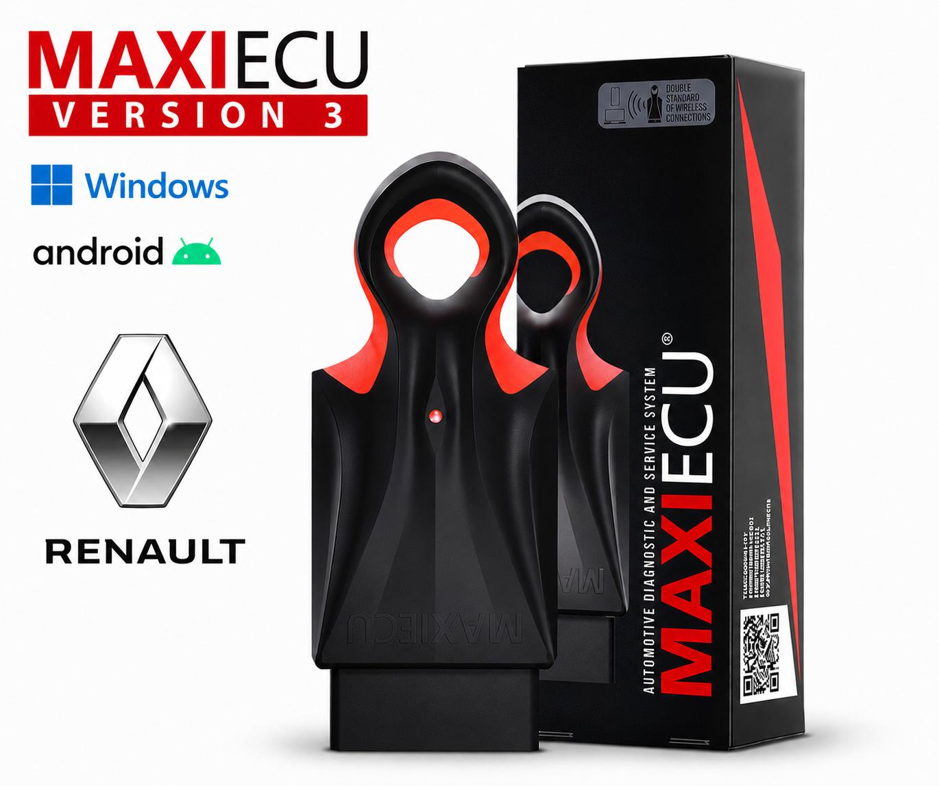 Pack pro Renault : Interface Maxiecu + Logiciel MAXIECU 3 en français (Windows et Android)