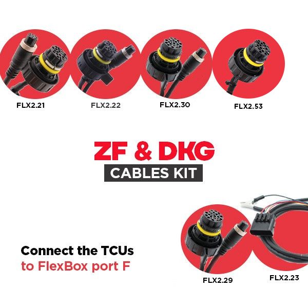 Kit Cable TCU ZF (6/8HP) - DKG - FLK06B
