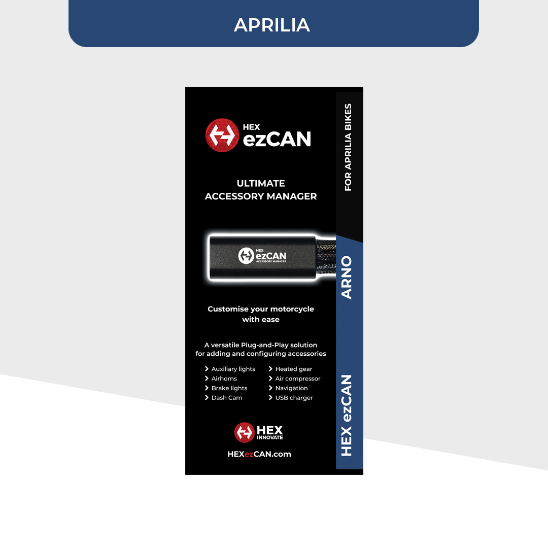 HEX ezCAN Arno pour motos Aprilia