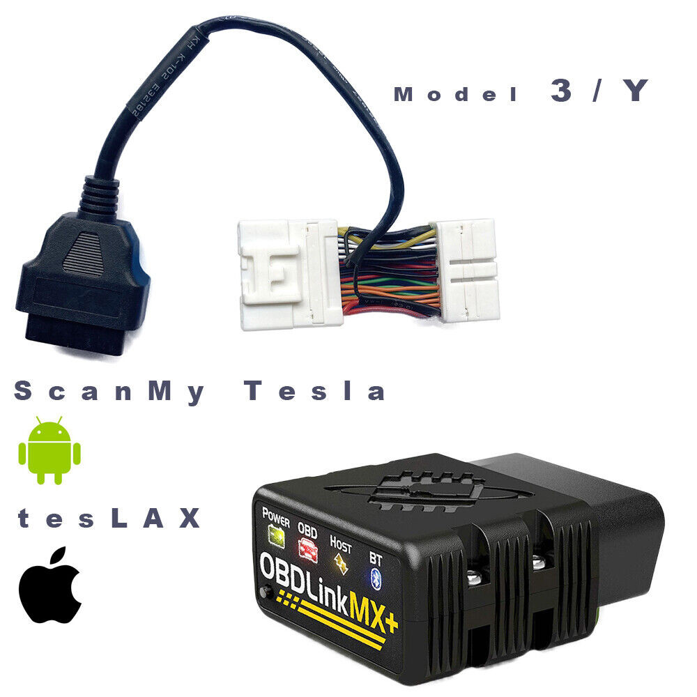 Kit adaptateur Tesla Modelè3 / Y  + OBDLINK MX +