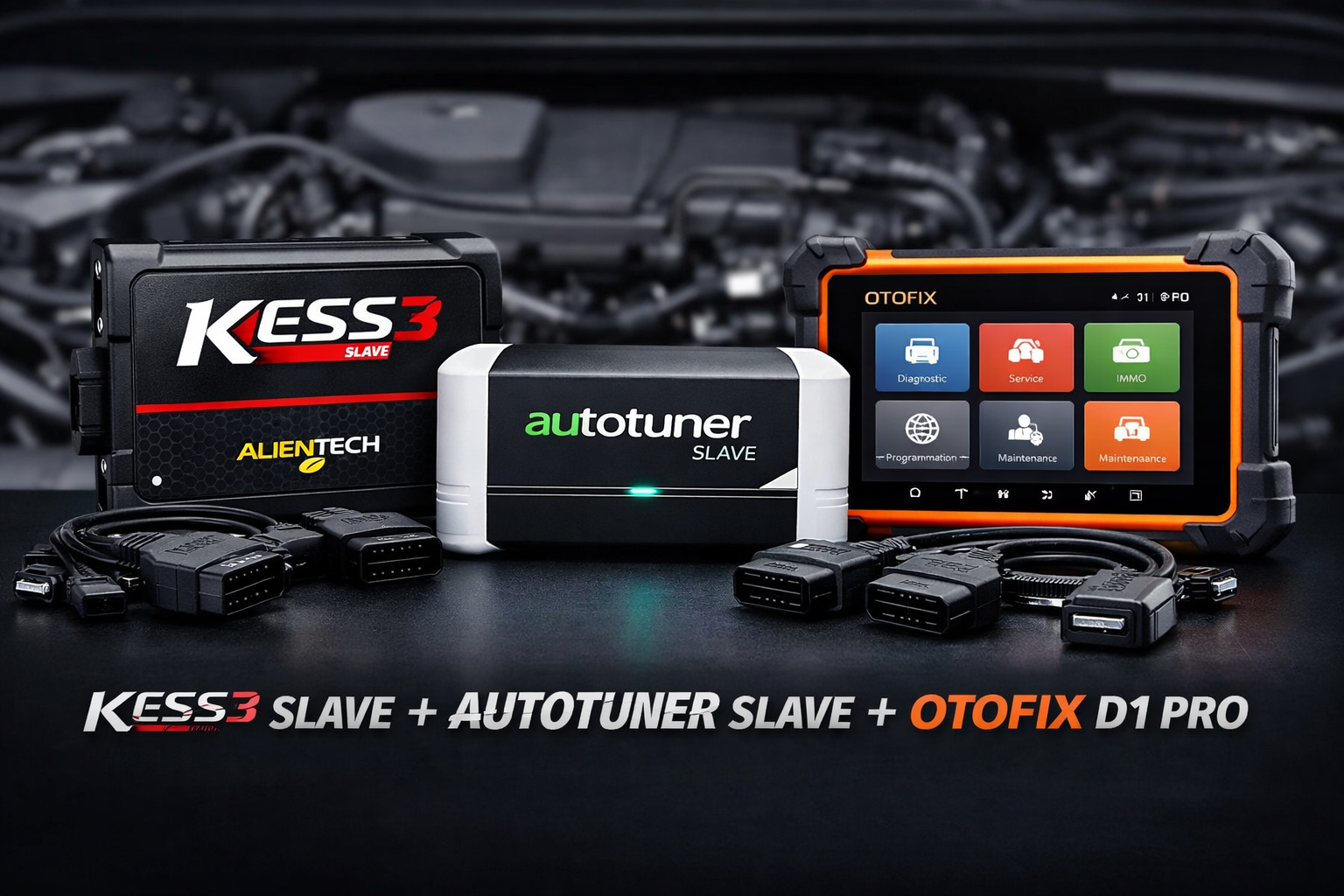 Kit Reprogrammation – KESS3 Slave OBD + AutoTuner Slave + OTOFIX D1 Pro