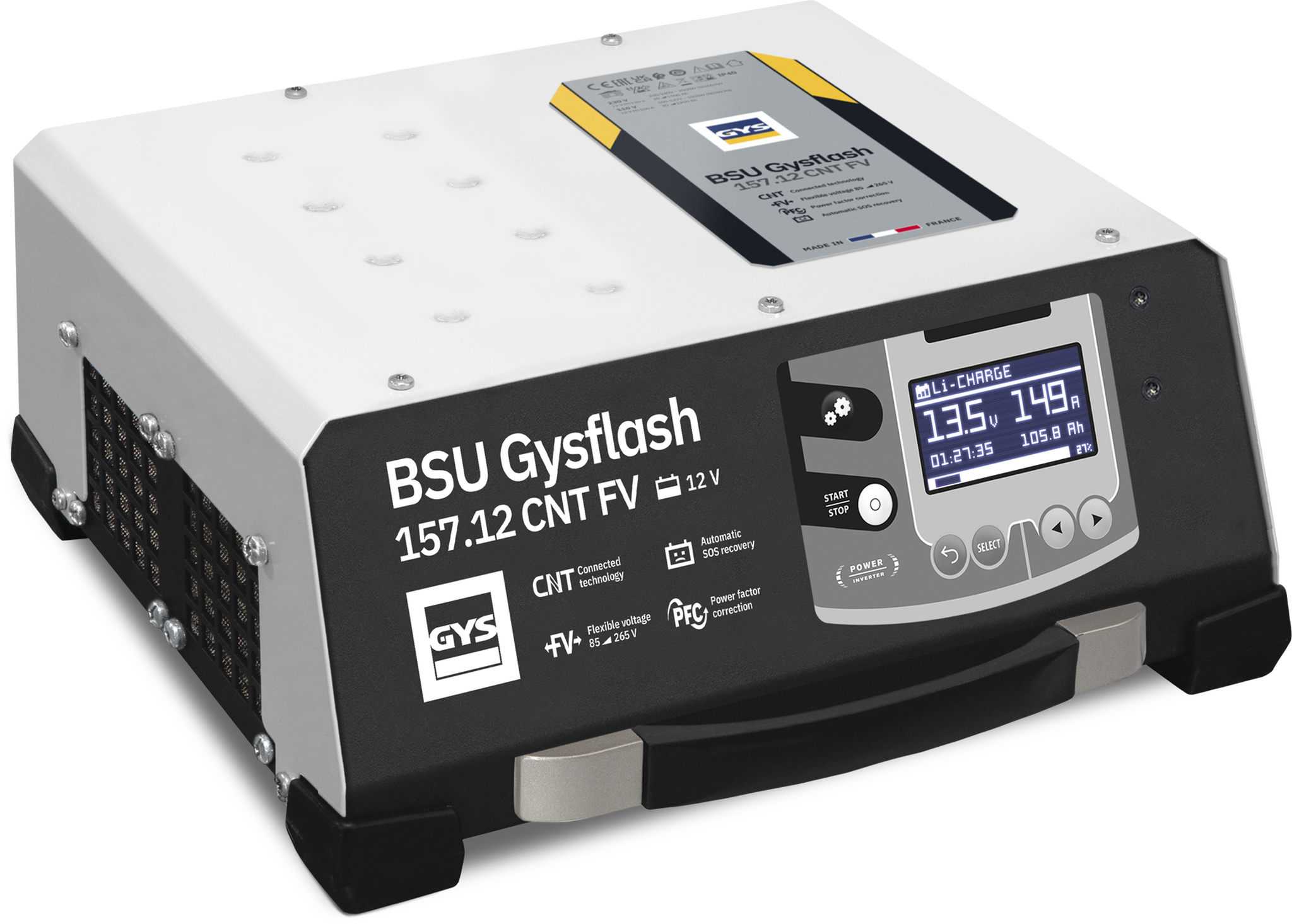BSU GYSFLASH 157.12 CNT – Chargeur professionnel connecté 150A (089969)
