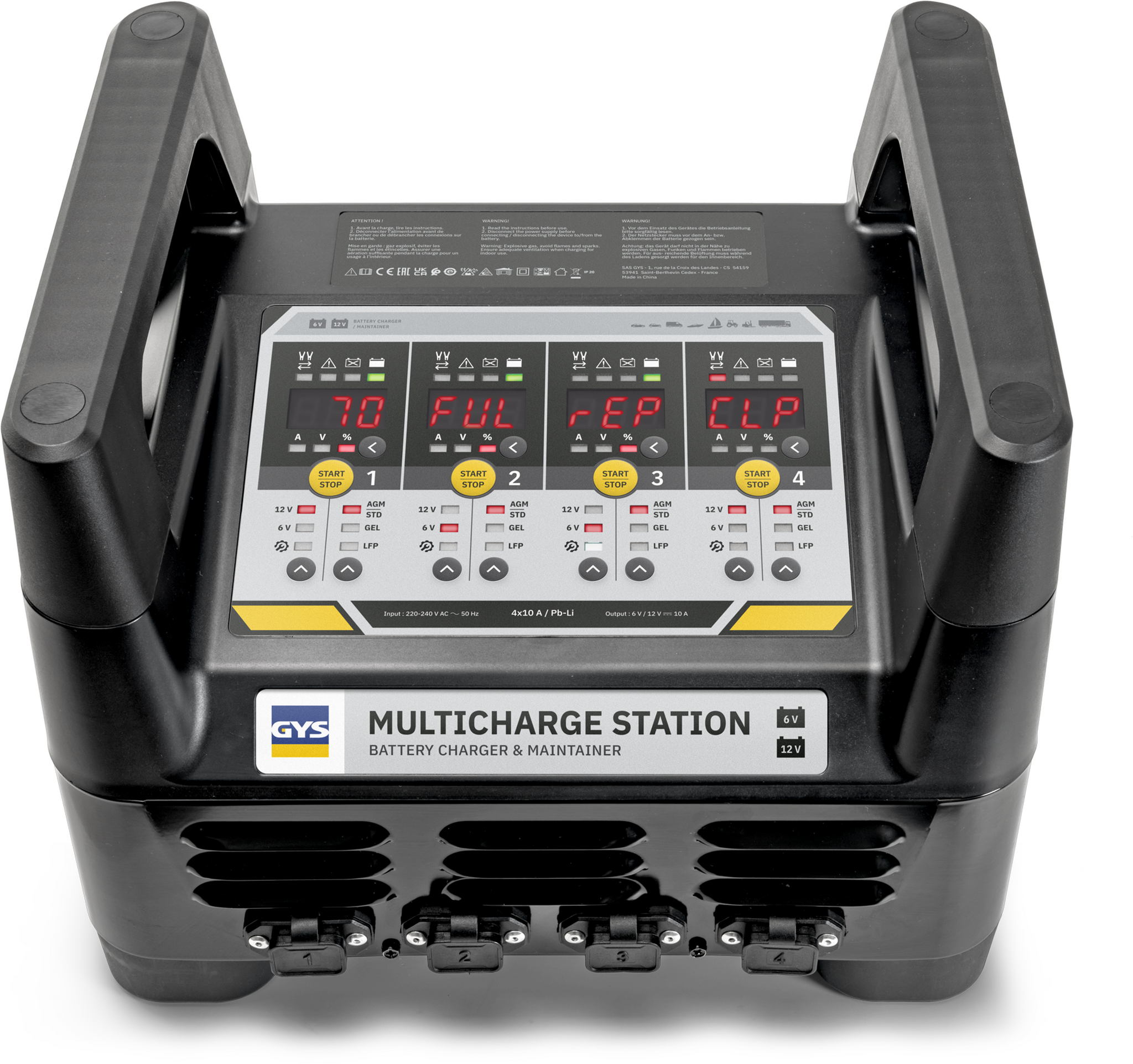 GYS Station Multicharge 4 x 10 A Pb/Li – Réf. 083578
