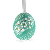 Mint Green Easter Egg with Flowers Front