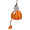 Cat in Pumpkin Ornament Side