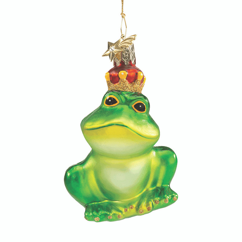 Glass Frog King Ornament