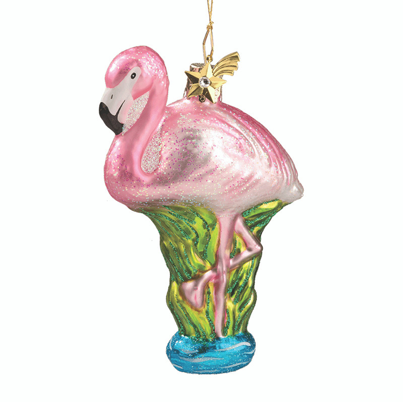 Pink Flamingo Ornament