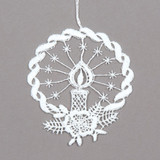 Halo Candle linen ornament