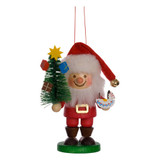 Santa Claus Holding Tree