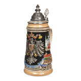 German Cities Beer Stein