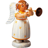 Yellow Stars Angel with Trumpet