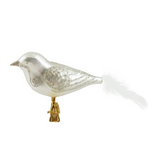 White and Silver Bird with White Tail