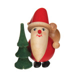 Round Santa with Tree Figure