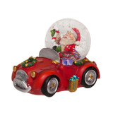Santa with Car Snow Globe