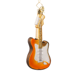 Electric Guitar Glass Ornament