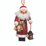 Santa with Teddy and Lantern