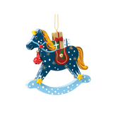 Winter Rocking Horse with Toys