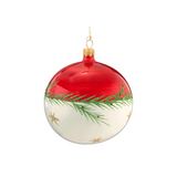Red & White with Garland Ball Large