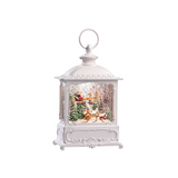 White Santa Lantern